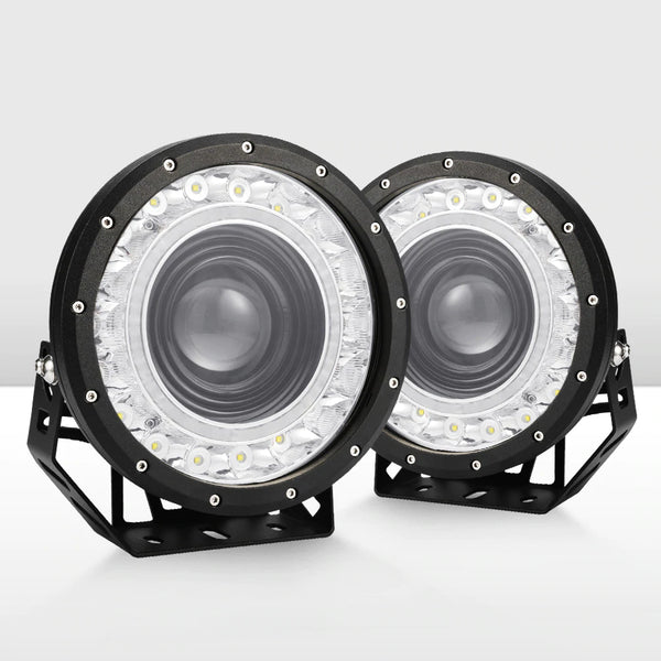Pair 9inch Cree LED Driving Light 1Lux @ 1,850m 58,000Lumens