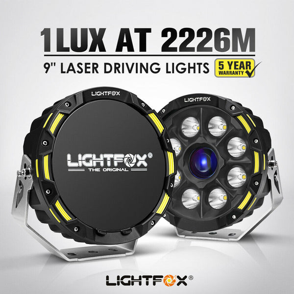 LightFox 9inch LED Driving Light 1 Lux @ 2,226m IP68 Rating 15,046 Lumens