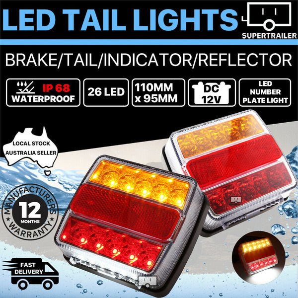 26-LED Tail Lights Brake Indicator Reverse x 2
