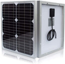 Solar Panel & Rechargeable 12V Battery kit