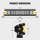 Double Row 12inch Osram LED Light Bar 1Lux @ 337m 8,320 Lumens