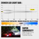 Double Row 20inch Osram LED Light Bar 1Lux @ 590m 15,096 Lumens.