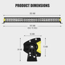 Double Row 30inch Osram LED Light Bar 1Lux @ 612m 22,644 Lumens