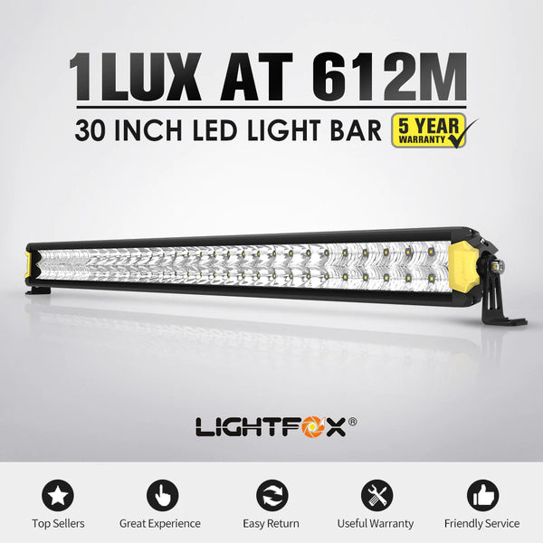 Double Row 30inch Osram LED Light Bar 1Lux @ 612m 22,644 Lumens