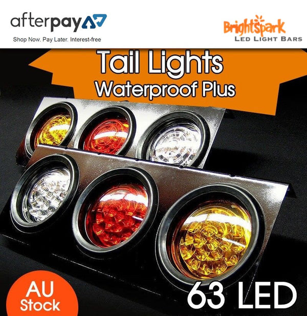 2x 63 Led rear Truck trailer caravan Ute, 12v truck tail lights