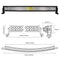 42" 7D. 1350WATT Curved Led Light Bar Free wiring Harness - BrightSparkLedCo