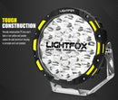 Light Fox Pair 9"CREE LED Driving Spotlights 1lux@1.15KM