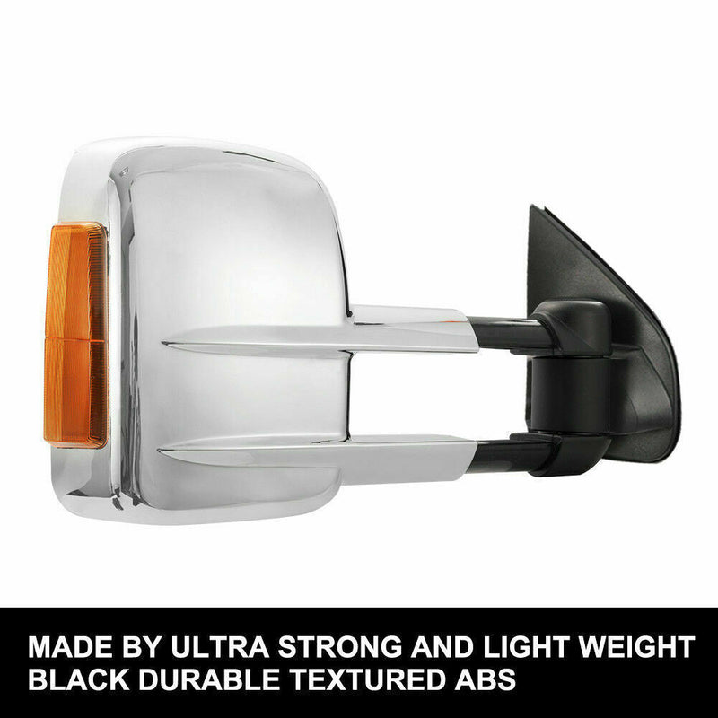 CHROME Pair Towing Extendable Side Mirrors,All Models