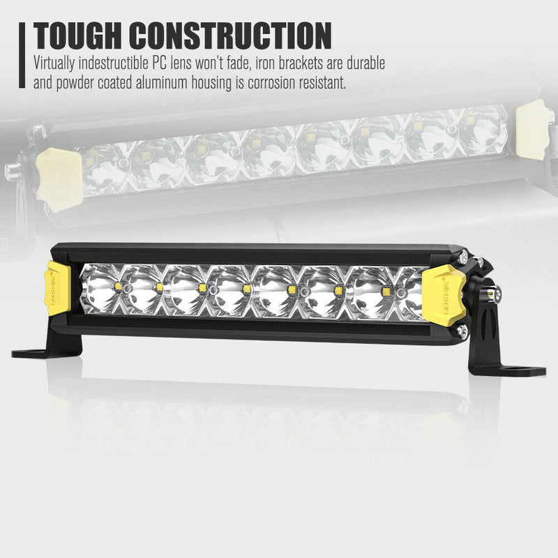 LIGHTFOX 8inch PAIR LED Light Bar 4,600 Lumens