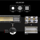 52" 7D. 1450WATT Curved Led Light Bar Free wiring Harness - BrightSparkLedCo