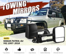 Black Pair Towing Extendable Side Mirrors,Most Models.