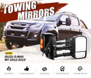 Black Pair Towing Extendable Side Mirrors,Most Models.