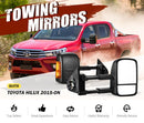 Black Pair Towing Extendable Side Mirrors,Most Models.